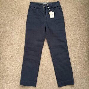 Faherty Endless Stretch Organic Cotton Pants Washed Black Size 26 NWT